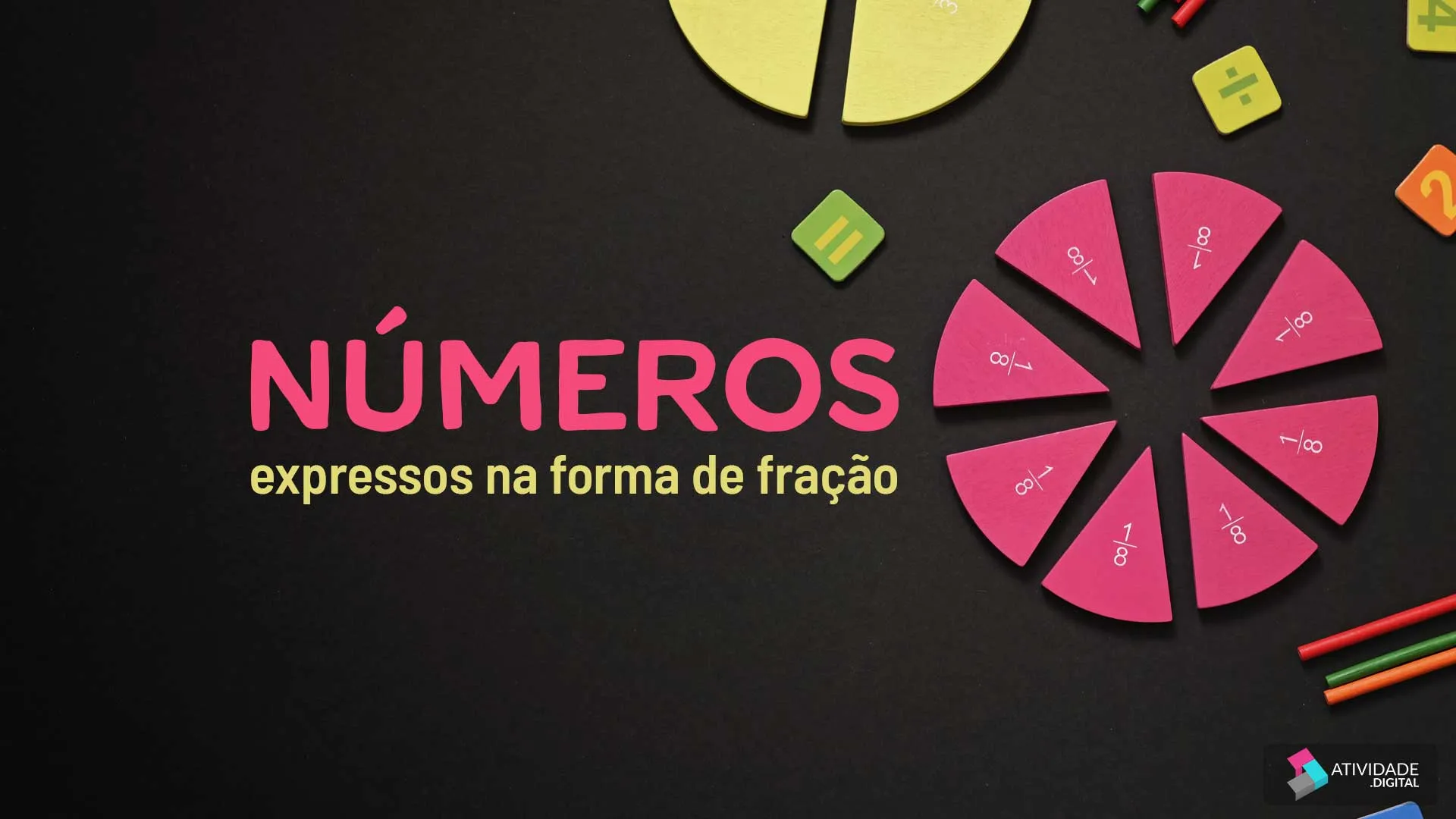 Números expressos na forma de fração	