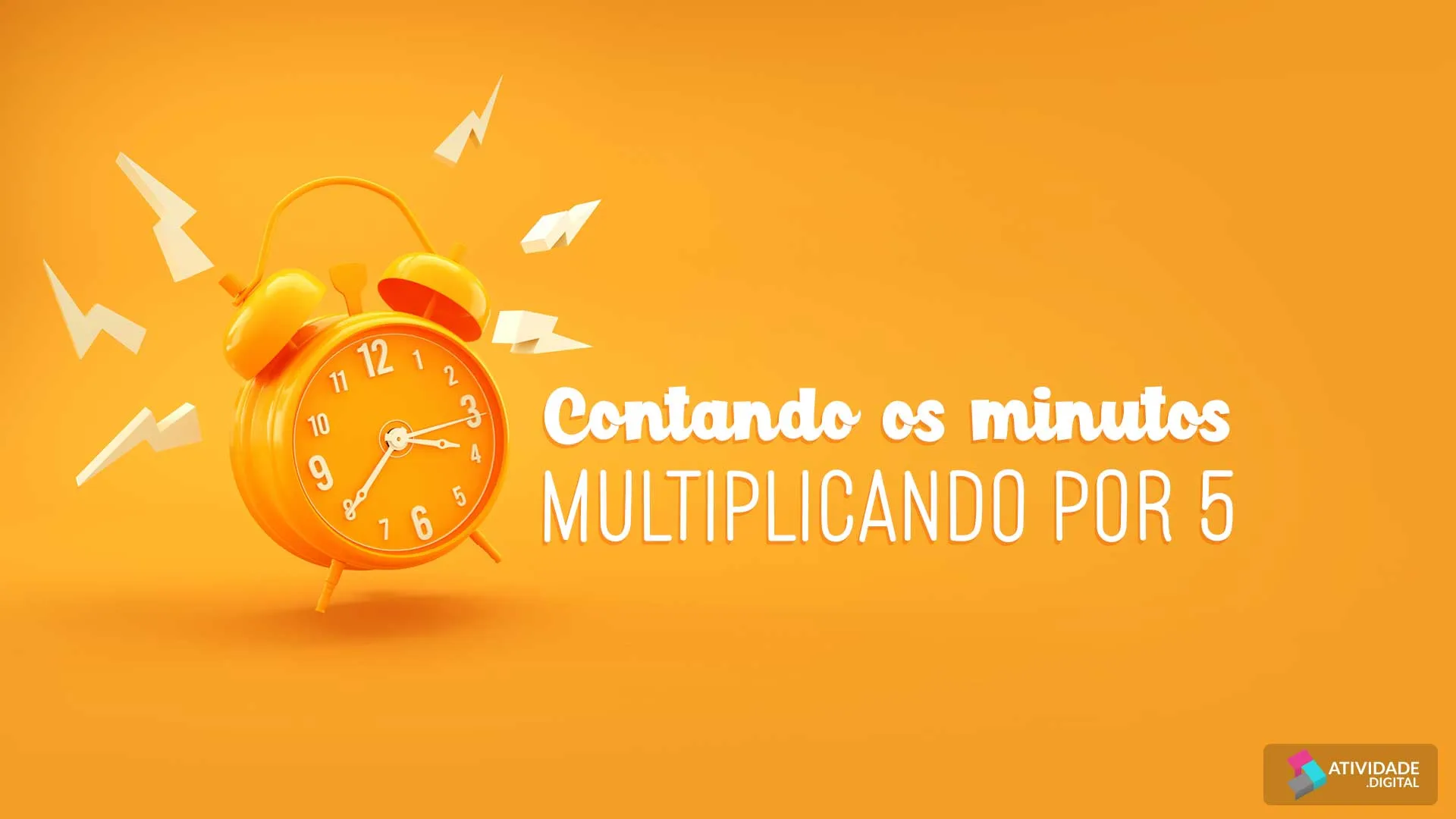 Contando os minutos multiplicando por 5