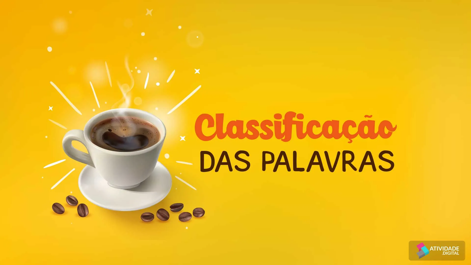 Classificação das palavras